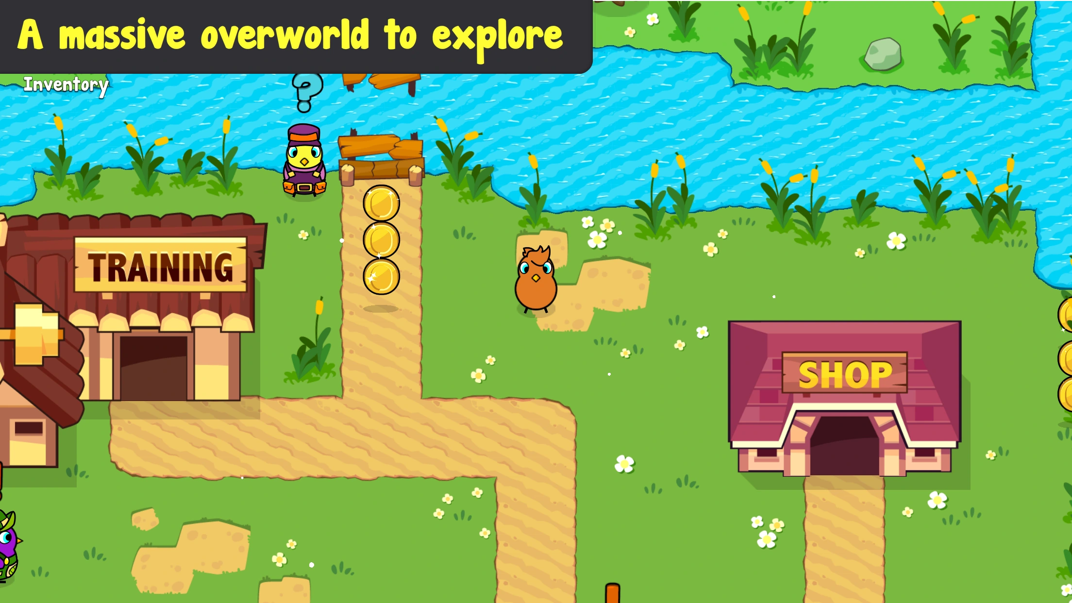Explore the massive overworld