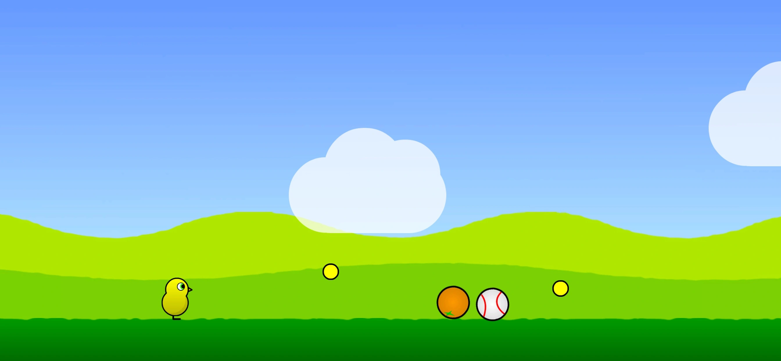 Practise running and collecting coins