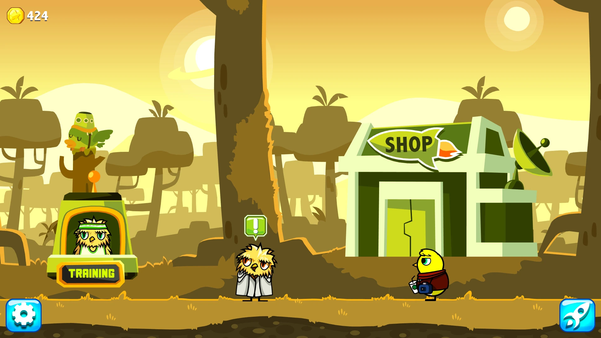 Discover an alien jungle town