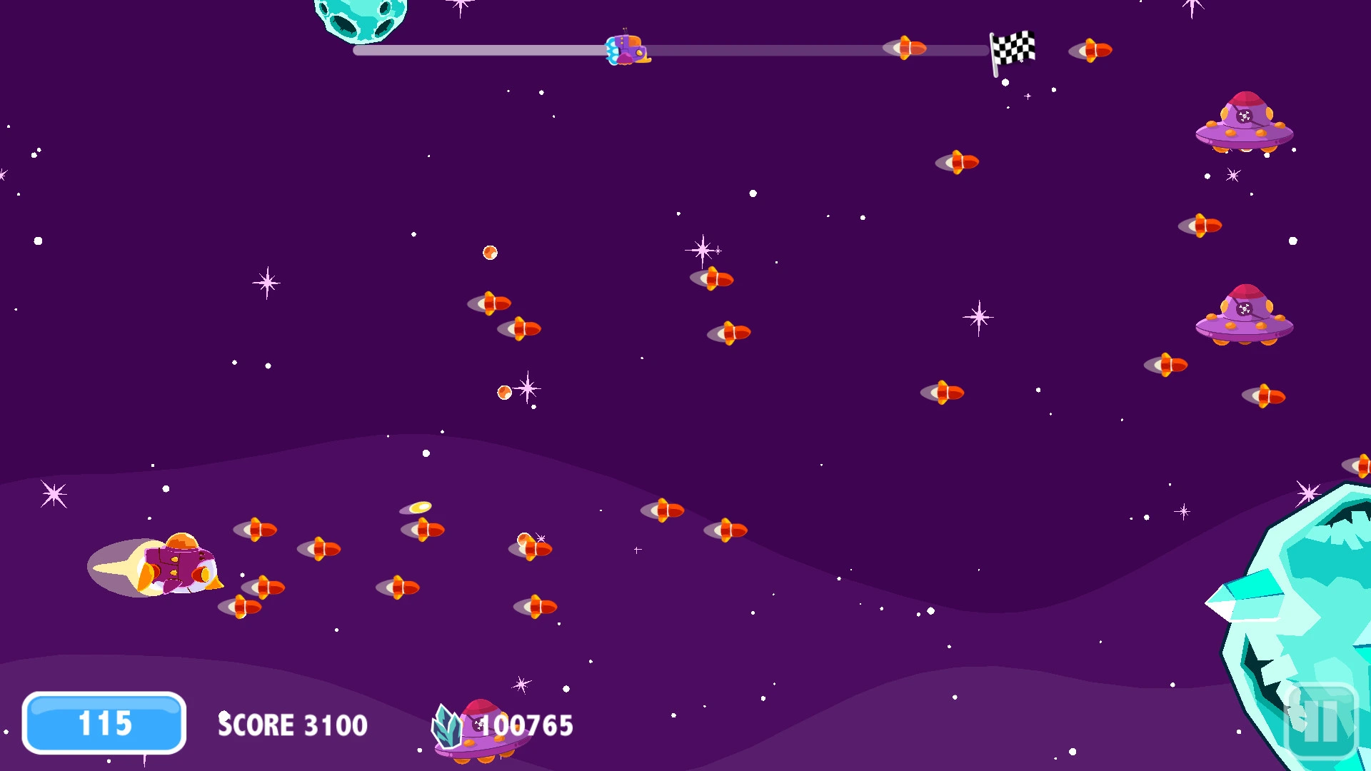 Fly through the galaxy