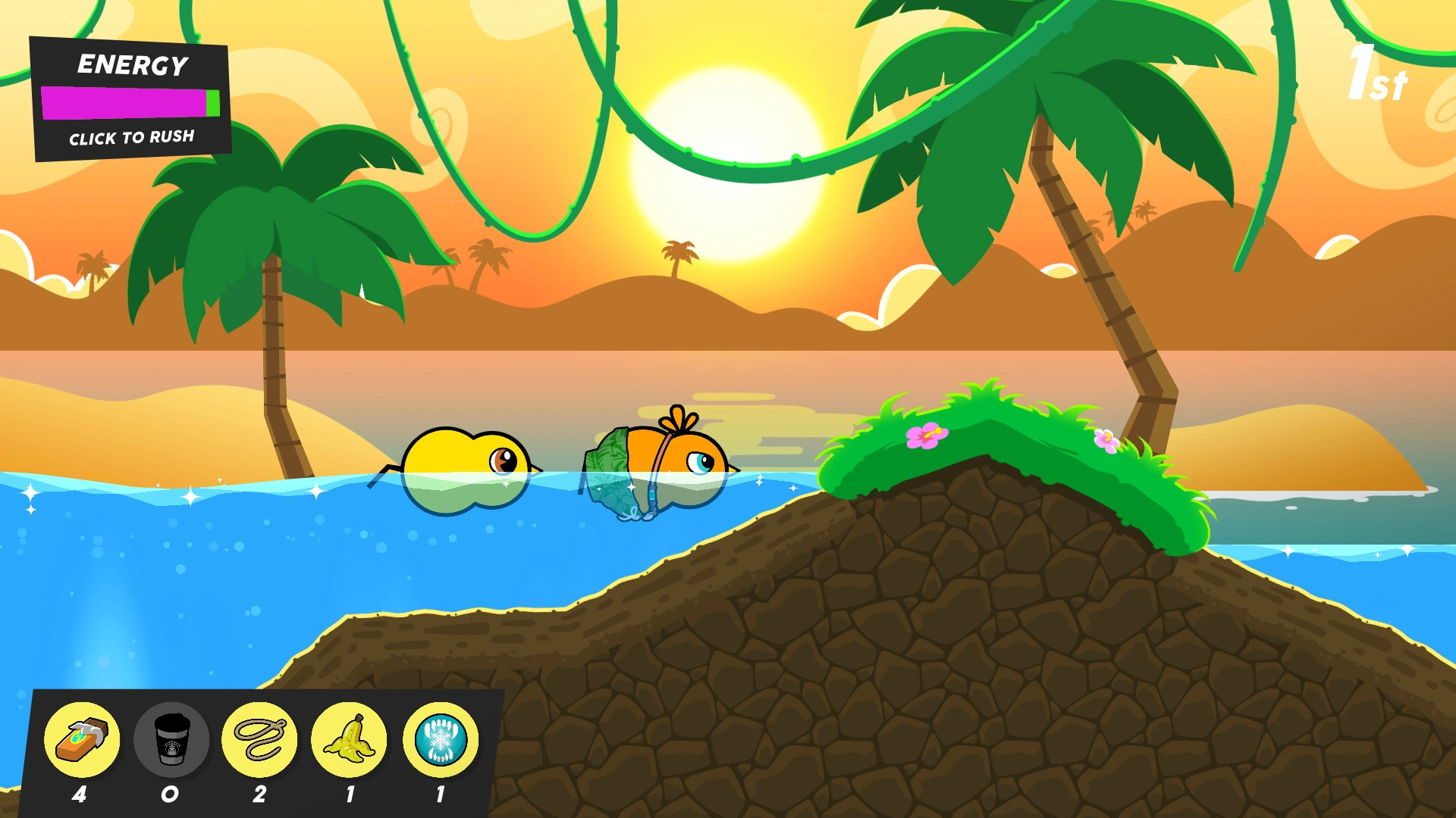 Race across tropical islands