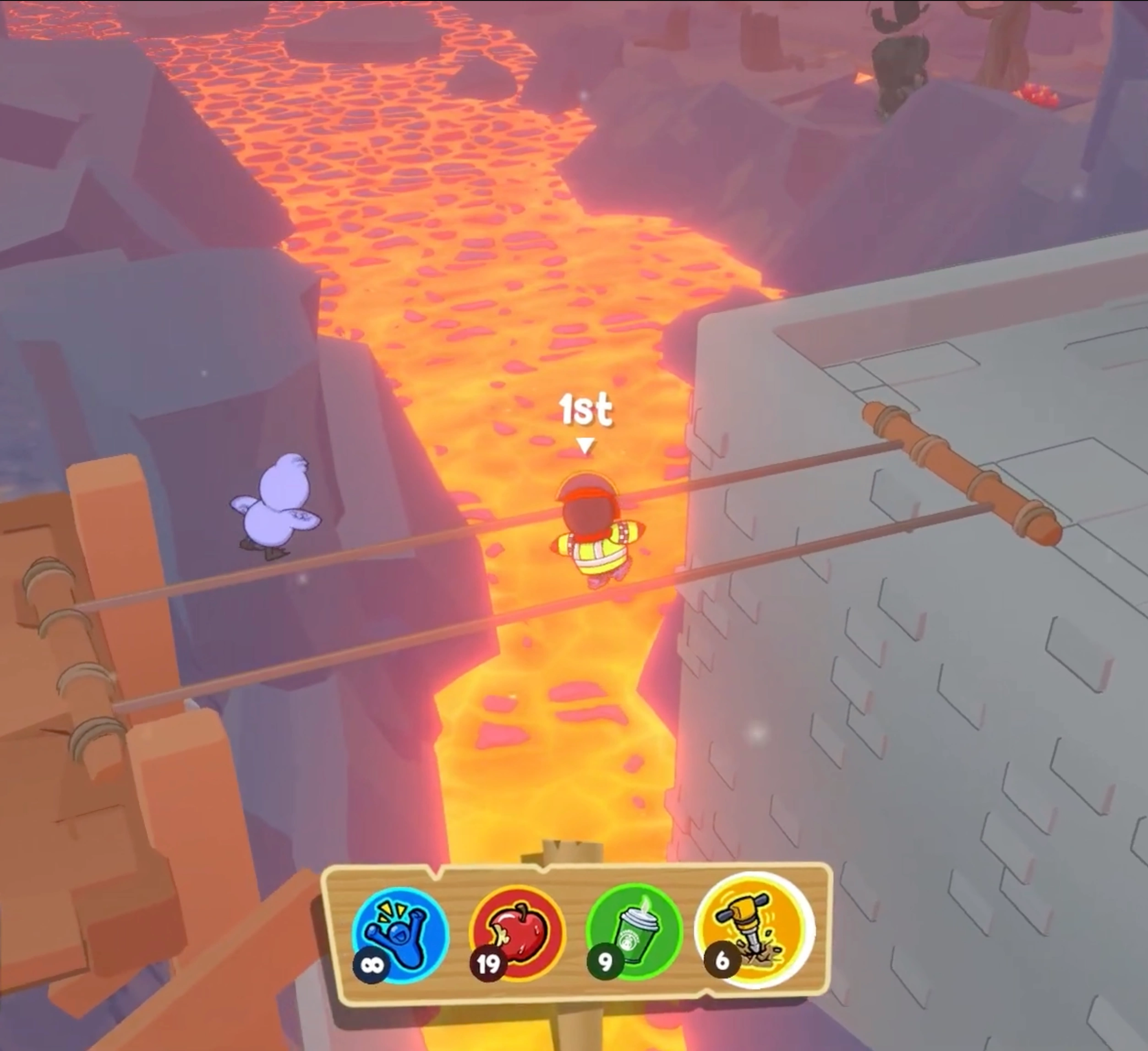 Race across the volcanic island