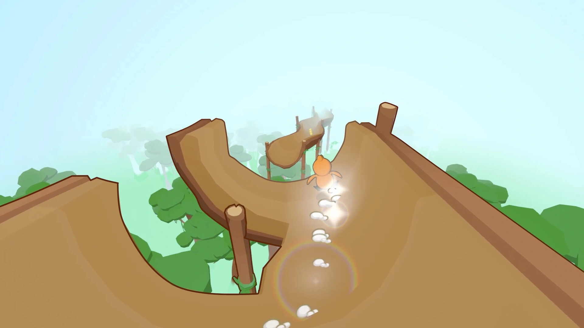 Fly through the treetops